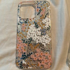 iPhone 13 Pro case Kate spade clear with flowers